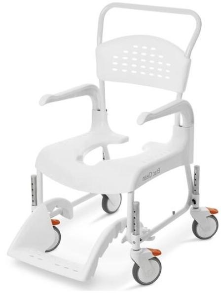 Dusch- und Toilettenrollstuhl Clean, höhenverstellbar